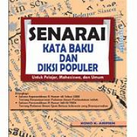 Image of SENARAI : Kata Baku dan Diksi Populer